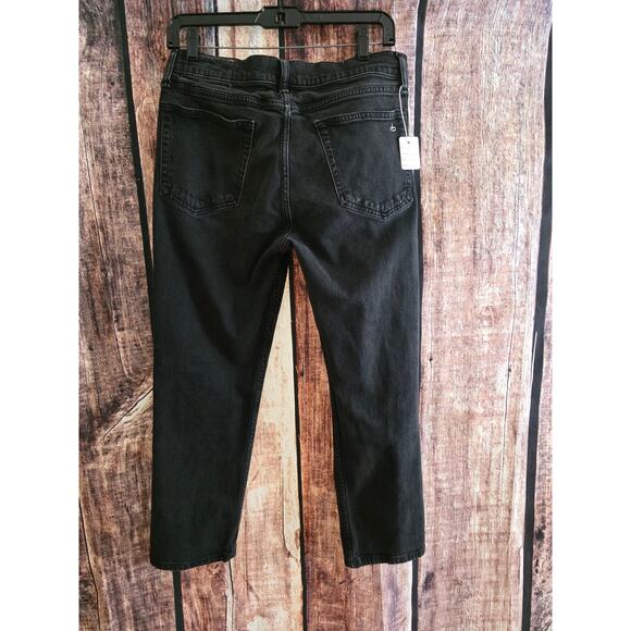 Rag & Bone Black Denim 5-pocket Style Zip Fly Waist 30" Inseam 23" - Picture 5 of 8